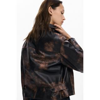 Desigual Kurze Patchwork Wattierte Jacke  