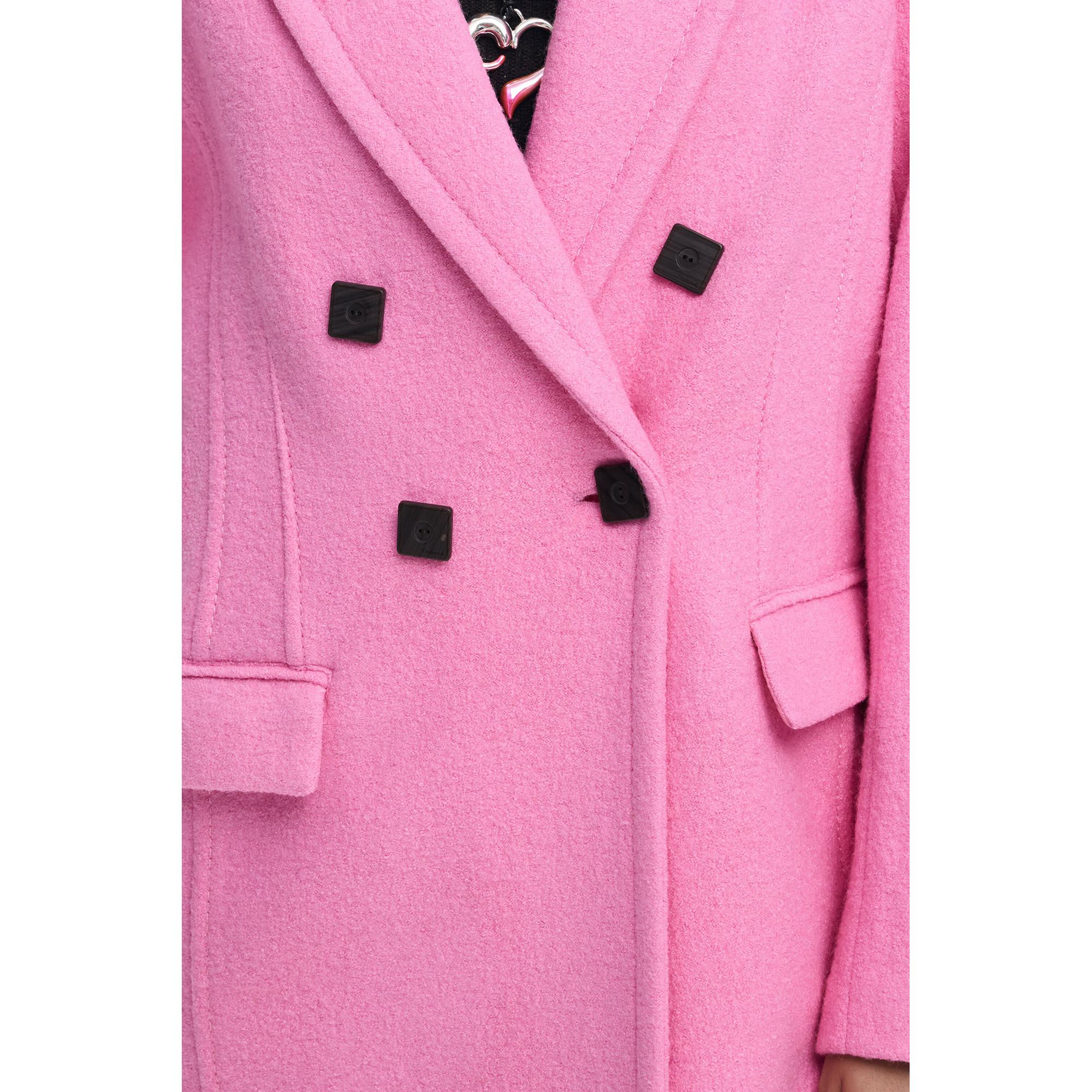 Desigual Cappotto Jacquard Doppiopetto  