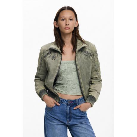 Desigual Jacquard Langer Mantel  