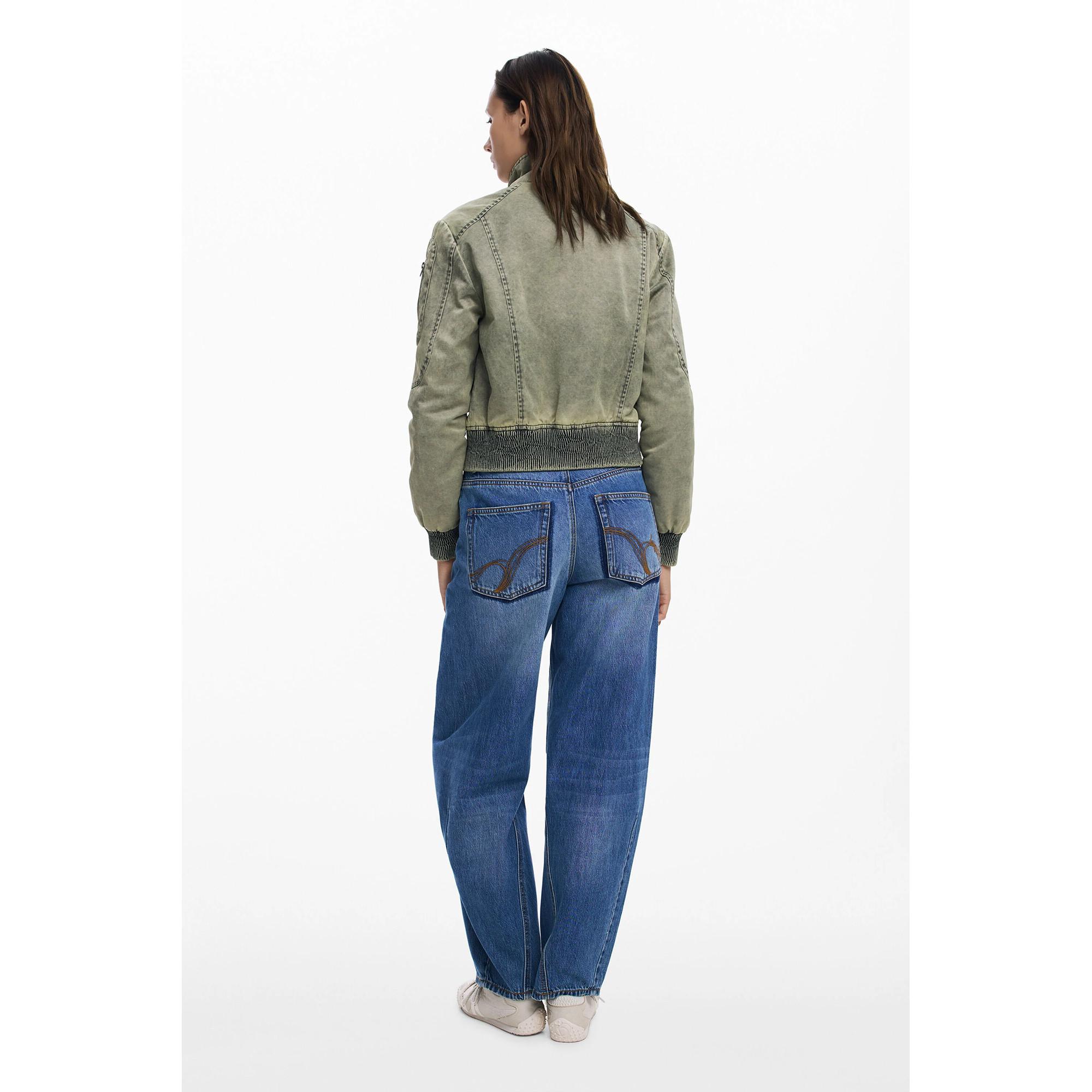 Desigual Jacquard Langer Mantel  