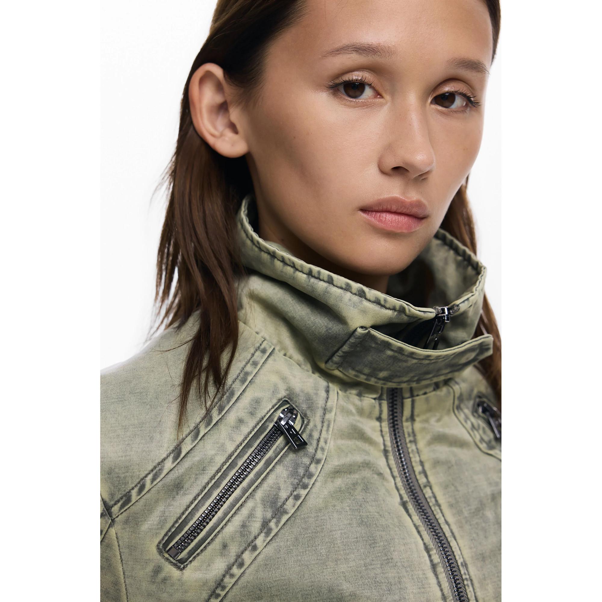 Desigual Jacquard Langer Mantel  