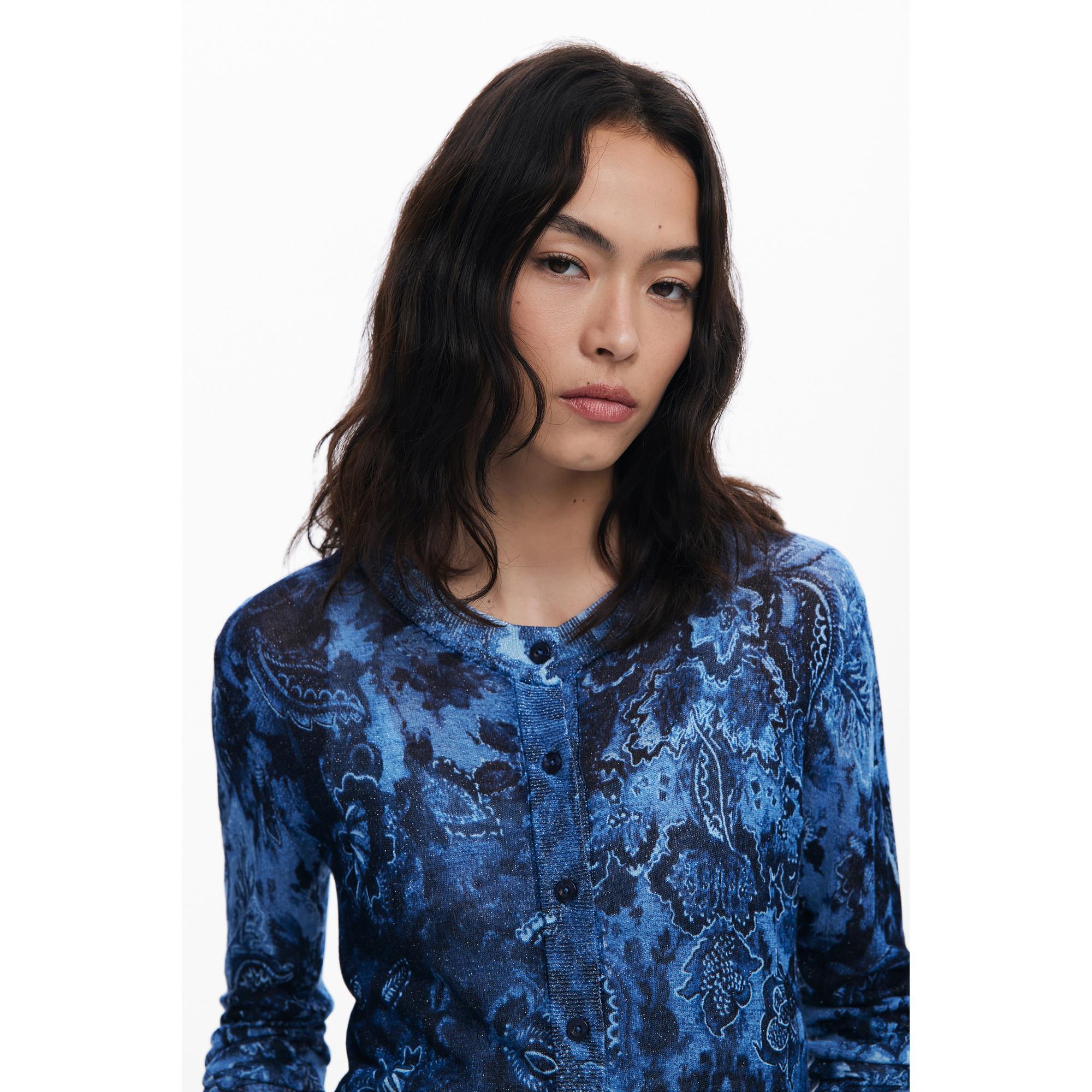 Desigual Gemusterter Slim Fit Cardigan  