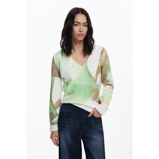 Desigual V-Ausschnitt Langarm Pullover  