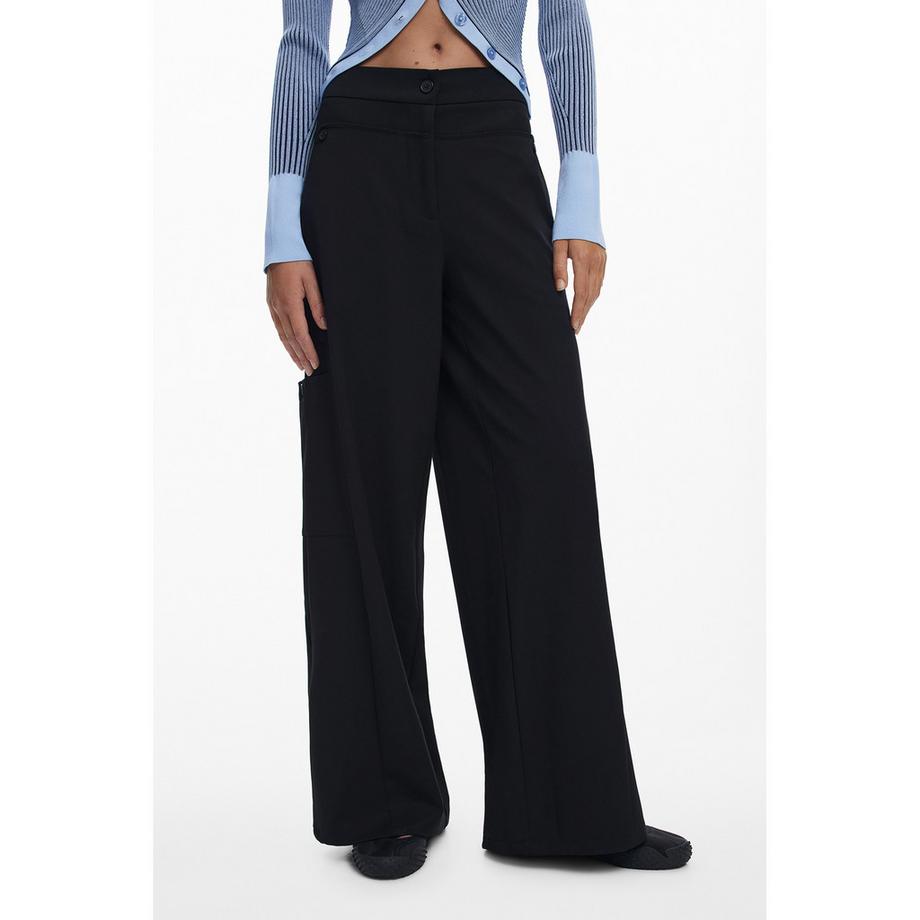 Desigual Balloon Straight Leg Pantaloni  