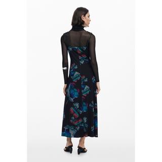 Desigual Robe Col Roulé Aquarelle  