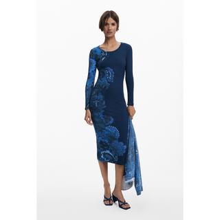 Desigual Mandala Print Slim Fit Midikleid  