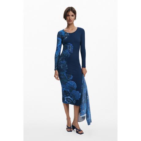 Desigual Mandala Print Slim Fit Midikleid  