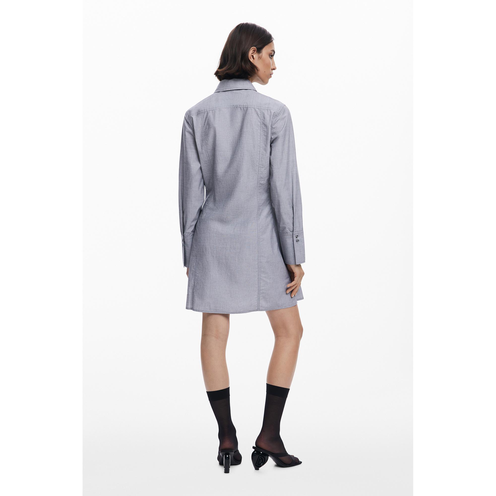 Desigual Vestito Camicia Mini a Righe  