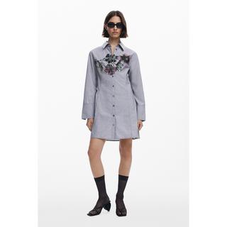 Desigual Vestito Camicia Mini a Righe  