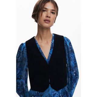 Desigual Bohemian V-Ausschnitt Minikleid  