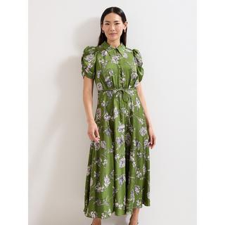 Phase Eight Blumenmuster Midi Kleid  