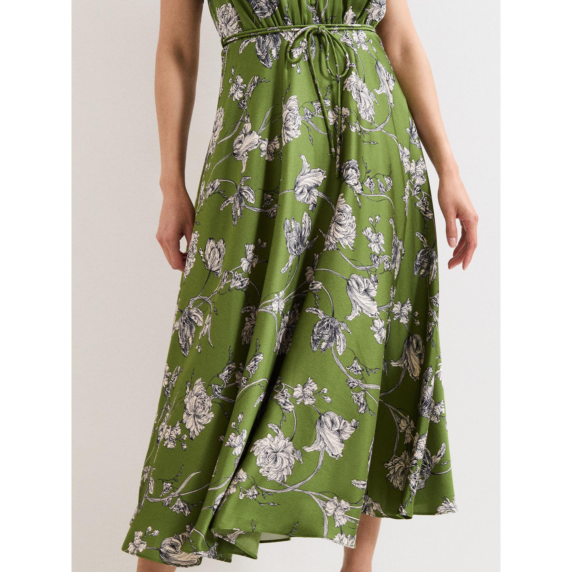 Phase Eight Blumenmuster Midi Kleid  
