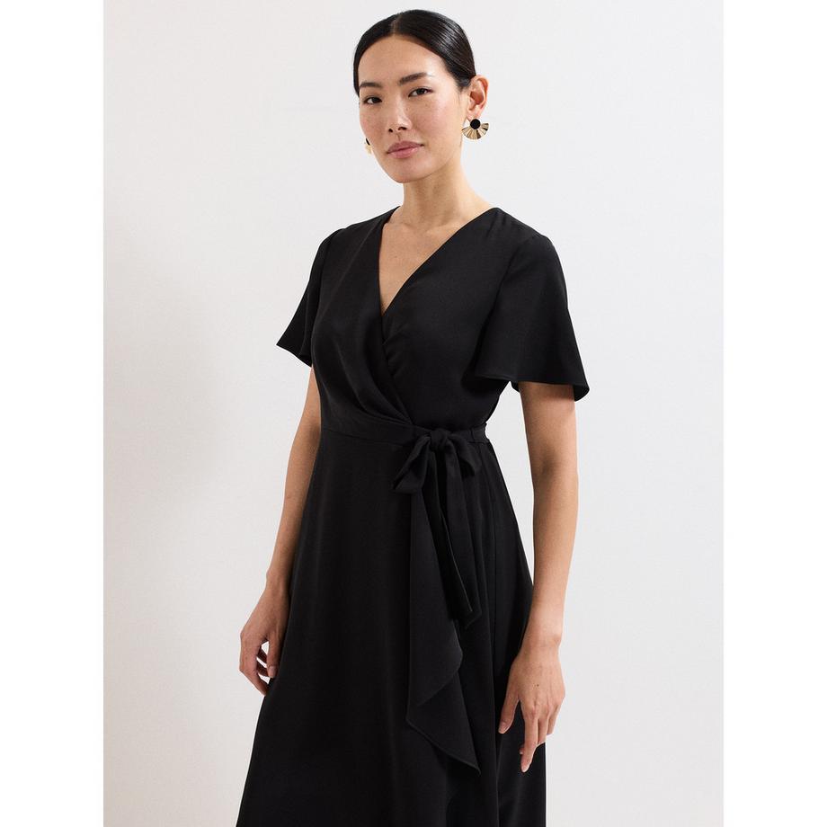 Phase Eight Robe Portefeuille Ourlet Asymétrique  