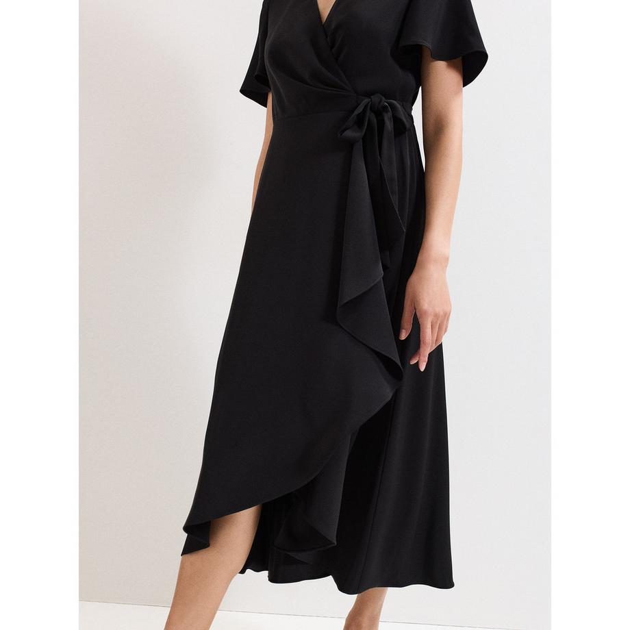 Phase Eight Robe Portefeuille Ourlet Asymétrique  