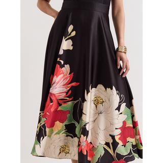 Phase Eight Ärmelloses Blumenmuster Midi Kleid  