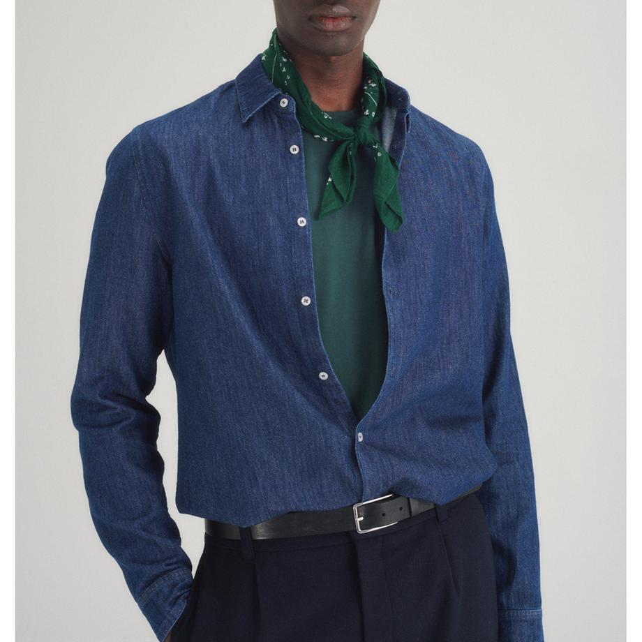 MAISON STANDARDS Peter Denim Camicia Maniche Lunghe  