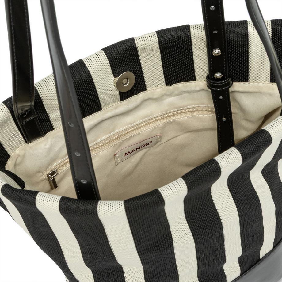 Manor Woman Gestreifte Schultertasche  