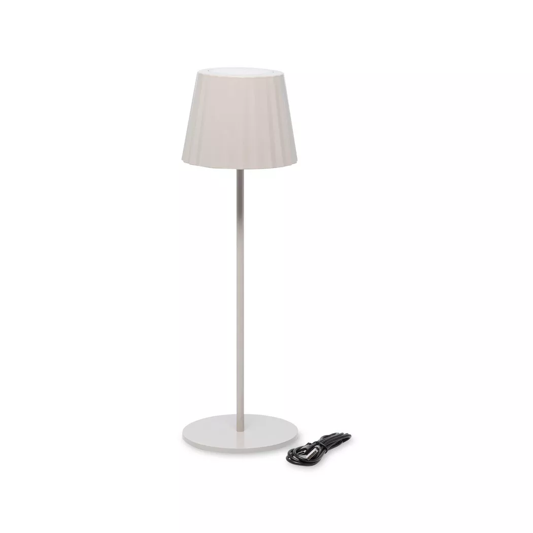 Manor - Tischlampe, Nuria, H42.5CM,Ø12CM, Weiss