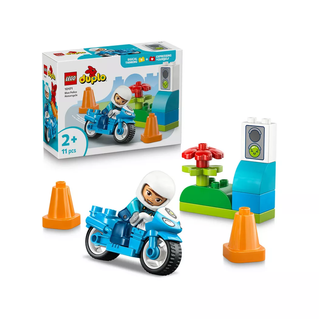 Lego DUPLO Town Blå politimotorsykkel 10471