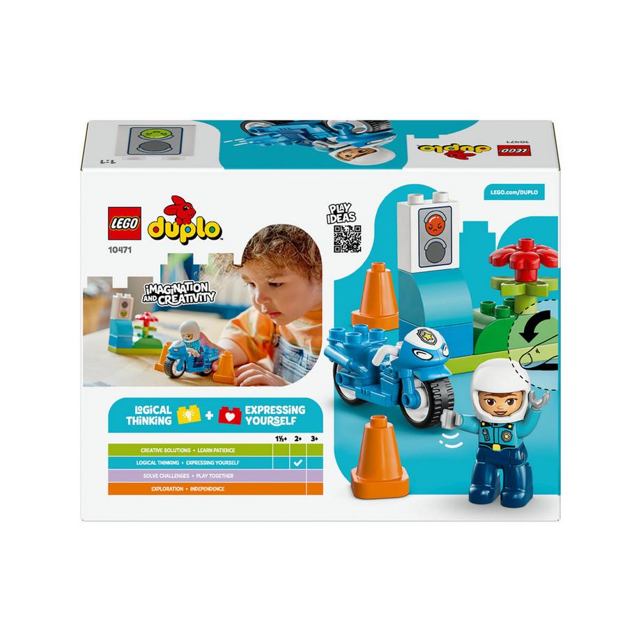 LEGO®  10471 Blaues Polizeimotorrad 