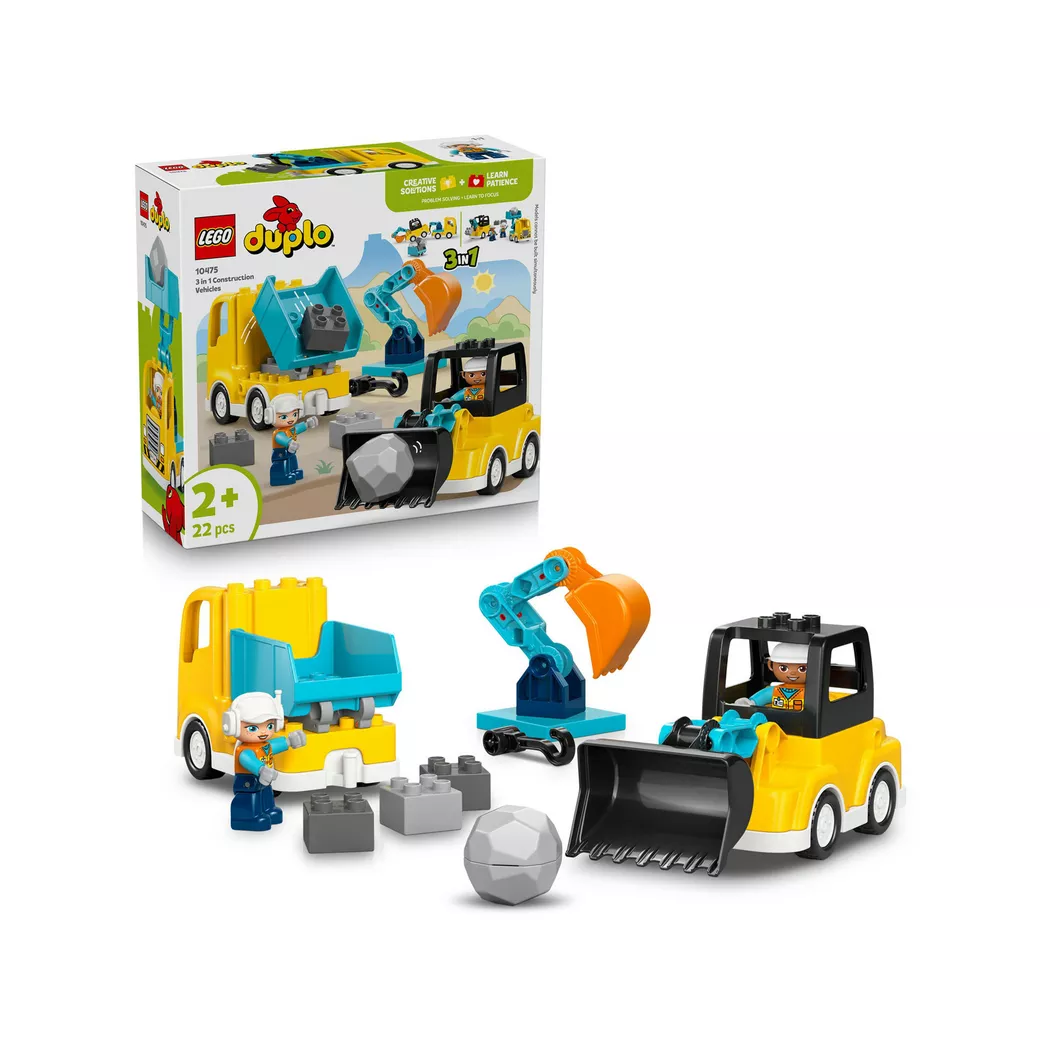 Lego DUPLO Town 3 i 1 Anleggskjøretøy 10475