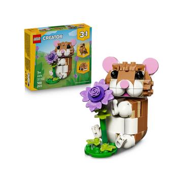 31376 Simpatico criceto con fiore