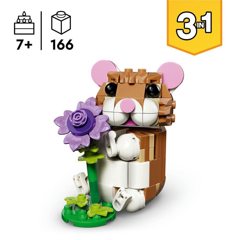 LEGO®  31376 Simpatico criceto con fiore 