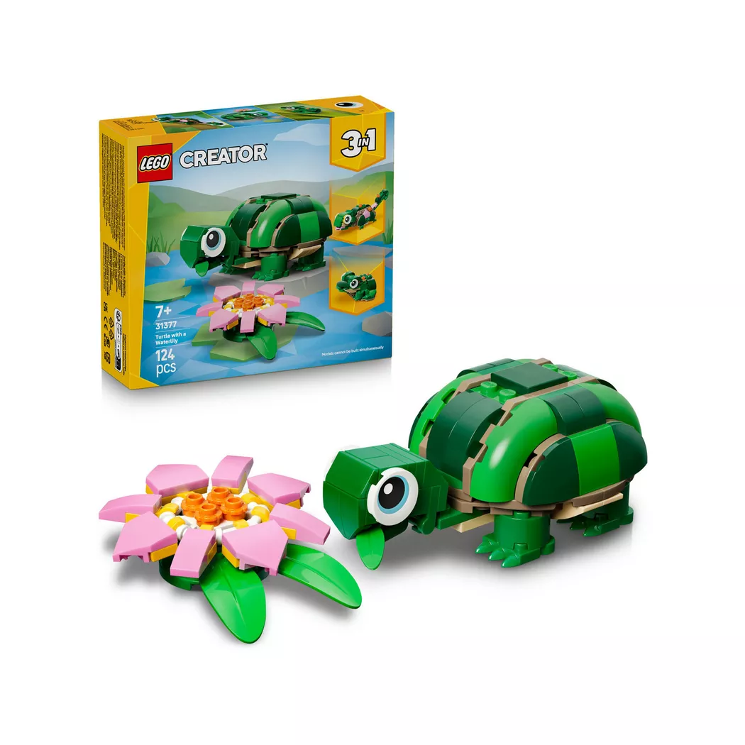 Lego Creator Skilpadde med vannliljeblomst 31377
