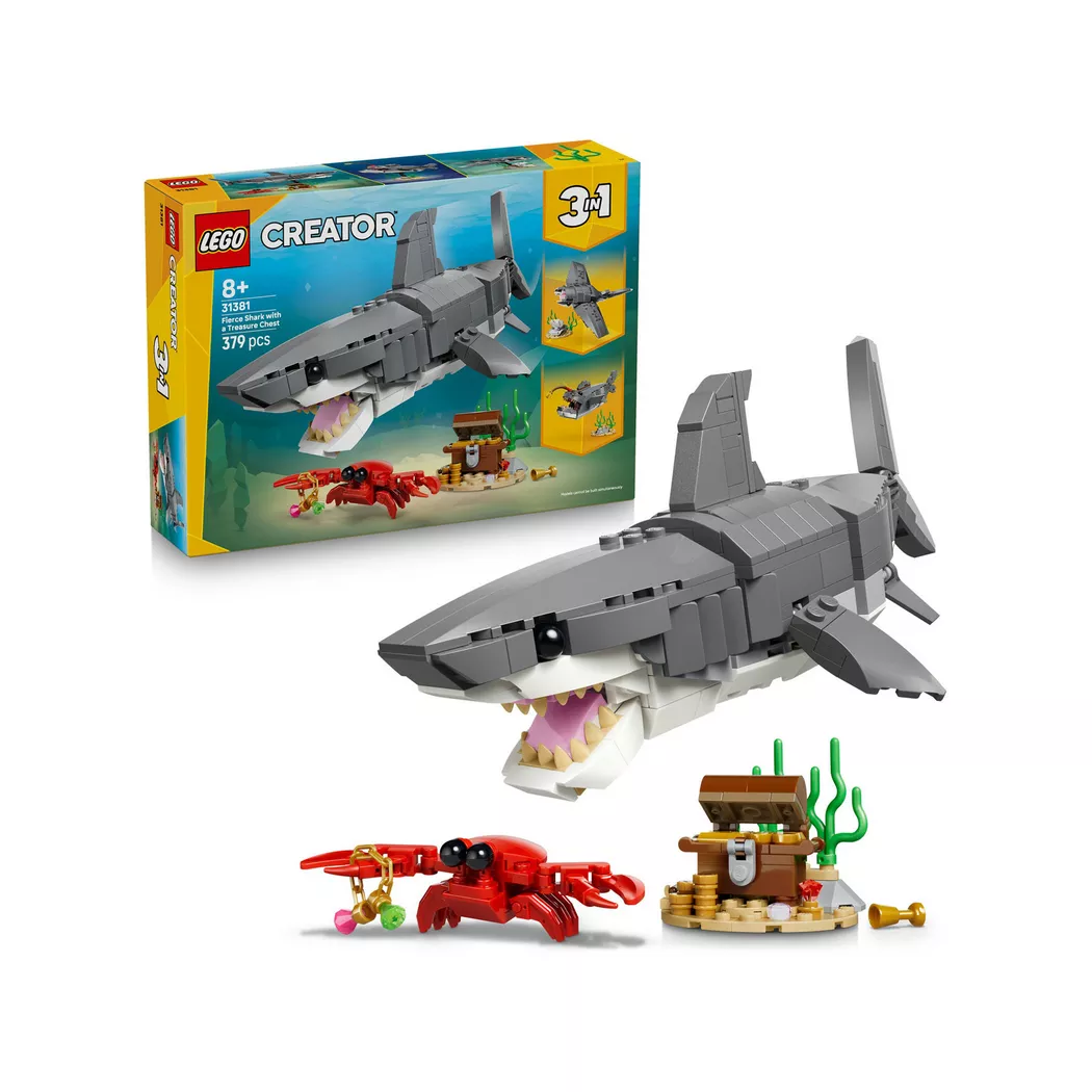Lego Creator Blodtørstig hai med skattkiste 31381
