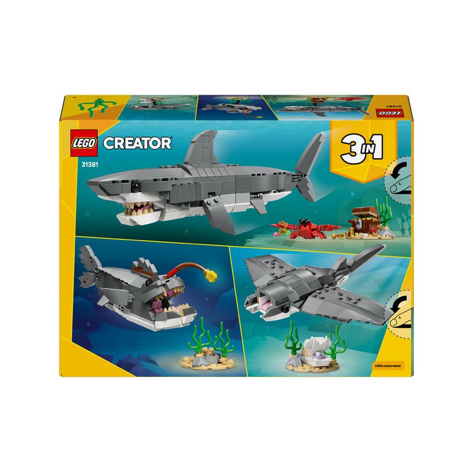 LEGO®  31381 Squalo con scrigno del tesoro 
