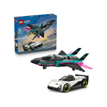 60489 Jet contro Auto sportiva