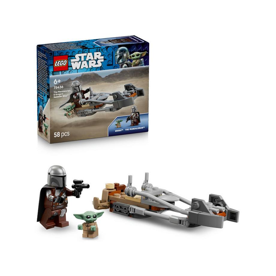 LEGO®  75436 Der Mandalorianer und Grogu auf ihrem Speeder Bike™ 
