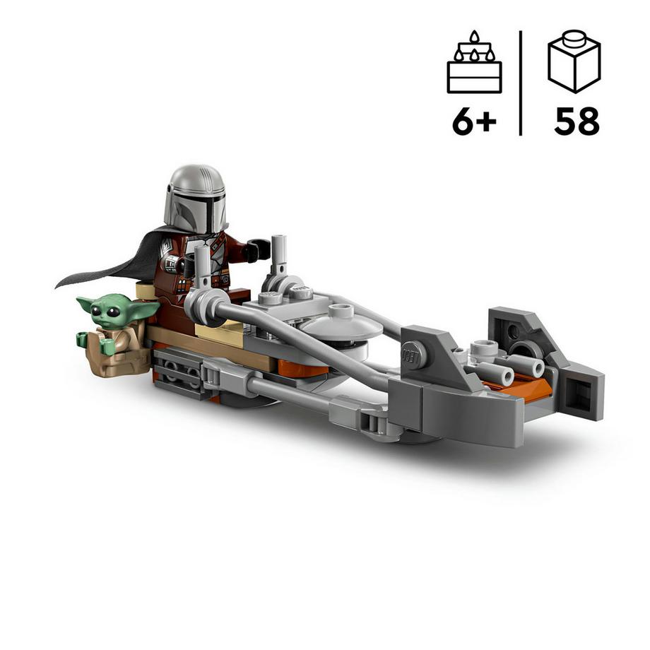 LEGO®  75436 Der Mandalorianer und Grogu auf ihrem Speeder Bike™ 