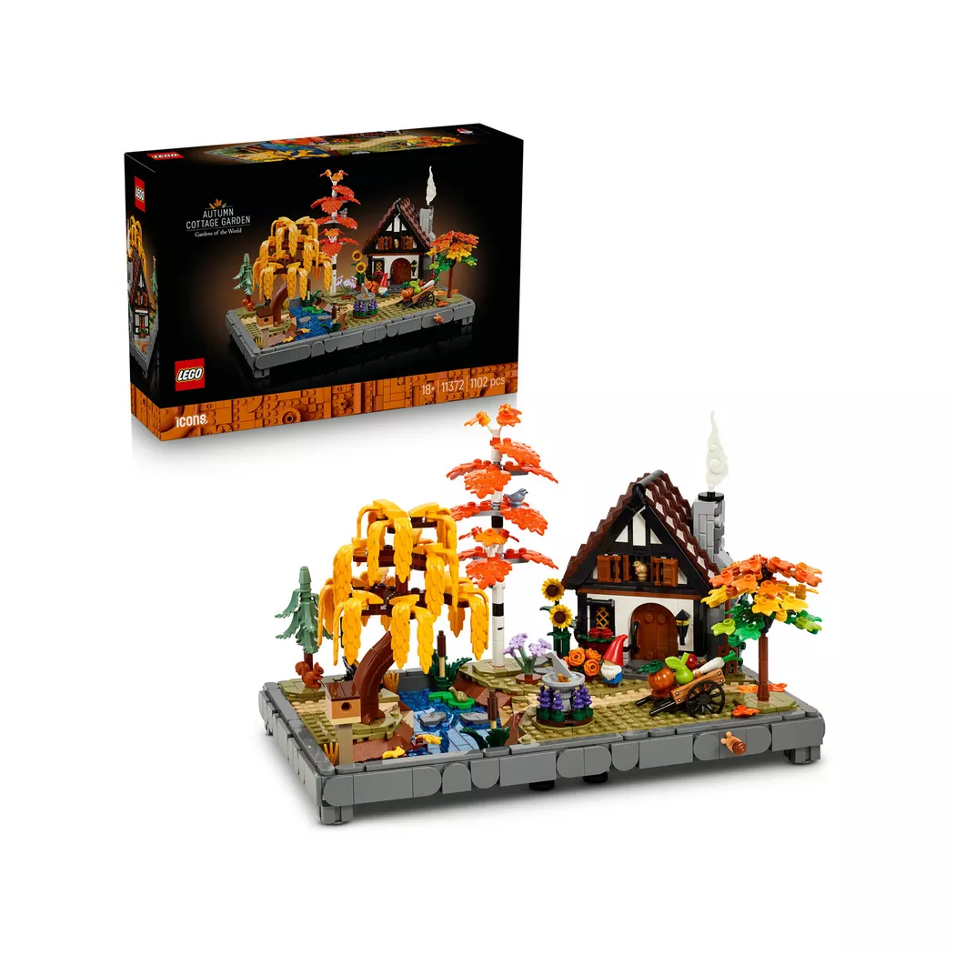 Lego Icons Autumn Cottage Garden Model, New