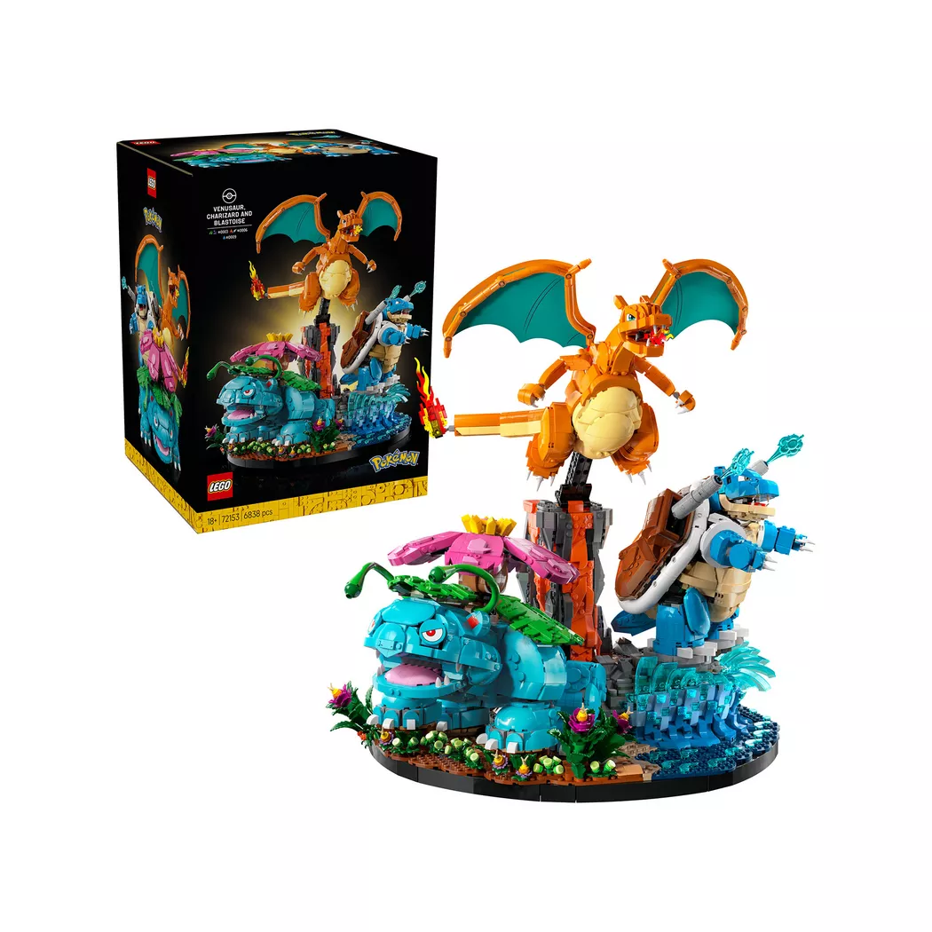 LEGO® Pokémon Bisaflor, Glurak und Turtok 72153