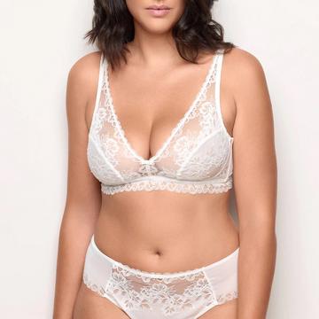 Soutien-gorge balconnet, bretelles fixes