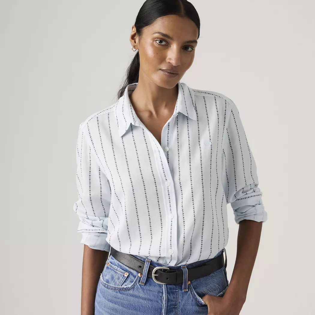Levi´s ® Chemise à Manches Longues The Classic Bw Daisy Stripe Country Air L Femme