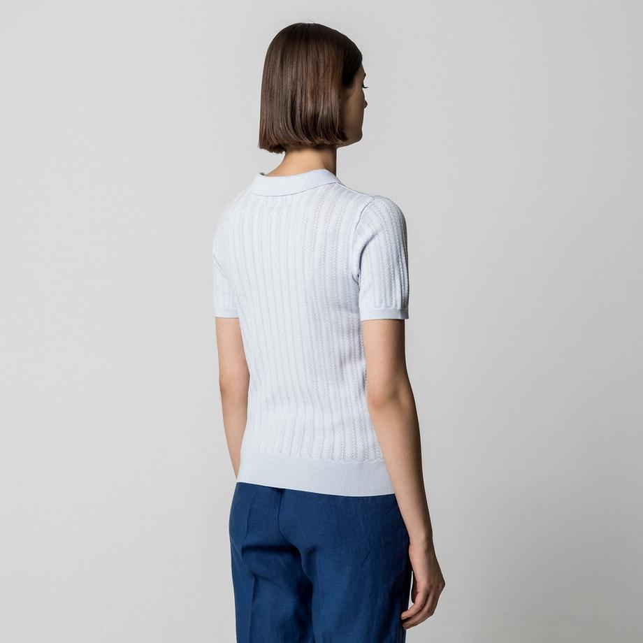 Manor Woman Kurzarm Polo Pullover  