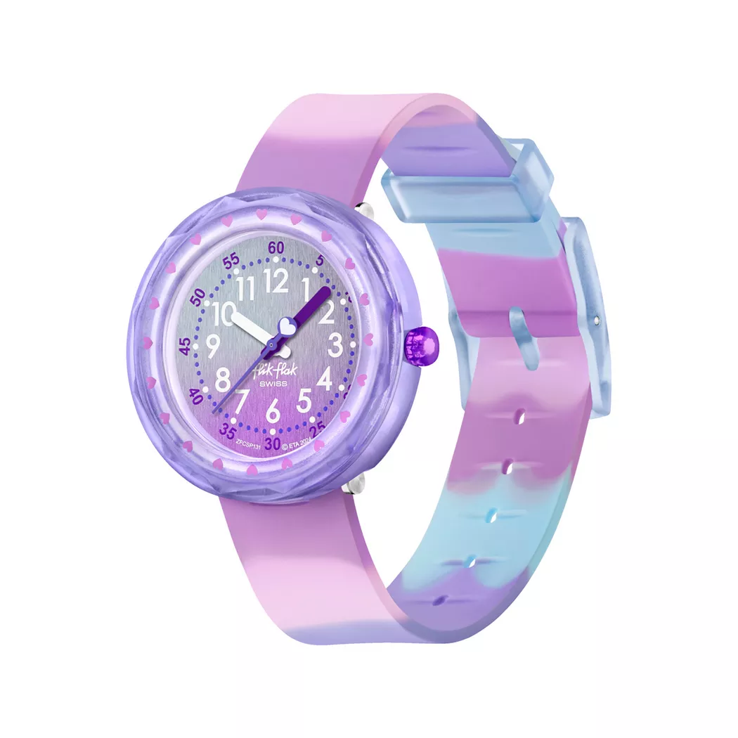 flik-flak - Analoguhr, Fuze In Purple, 36mm, Multicolor
