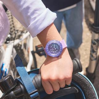 flik-flak FUZE IN PURPLE Analoguhr 