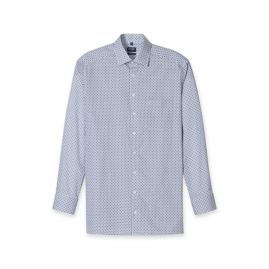 OLYMP Chemise Manches Longues Motif Géométrique  