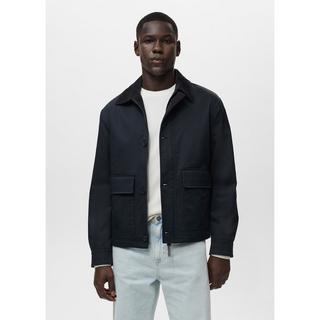 Mango Man Jacke mit Cordkragen  