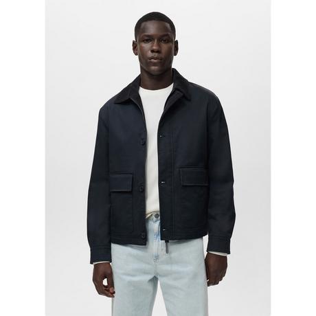 Mango Man Jacke mit Cordkragen  