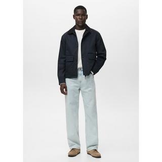 Mango Man Jacke mit Cordkragen  