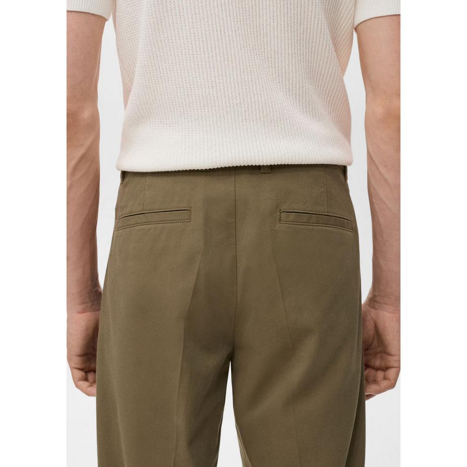 Mango Man Bundfalten Straight Fit Hose  