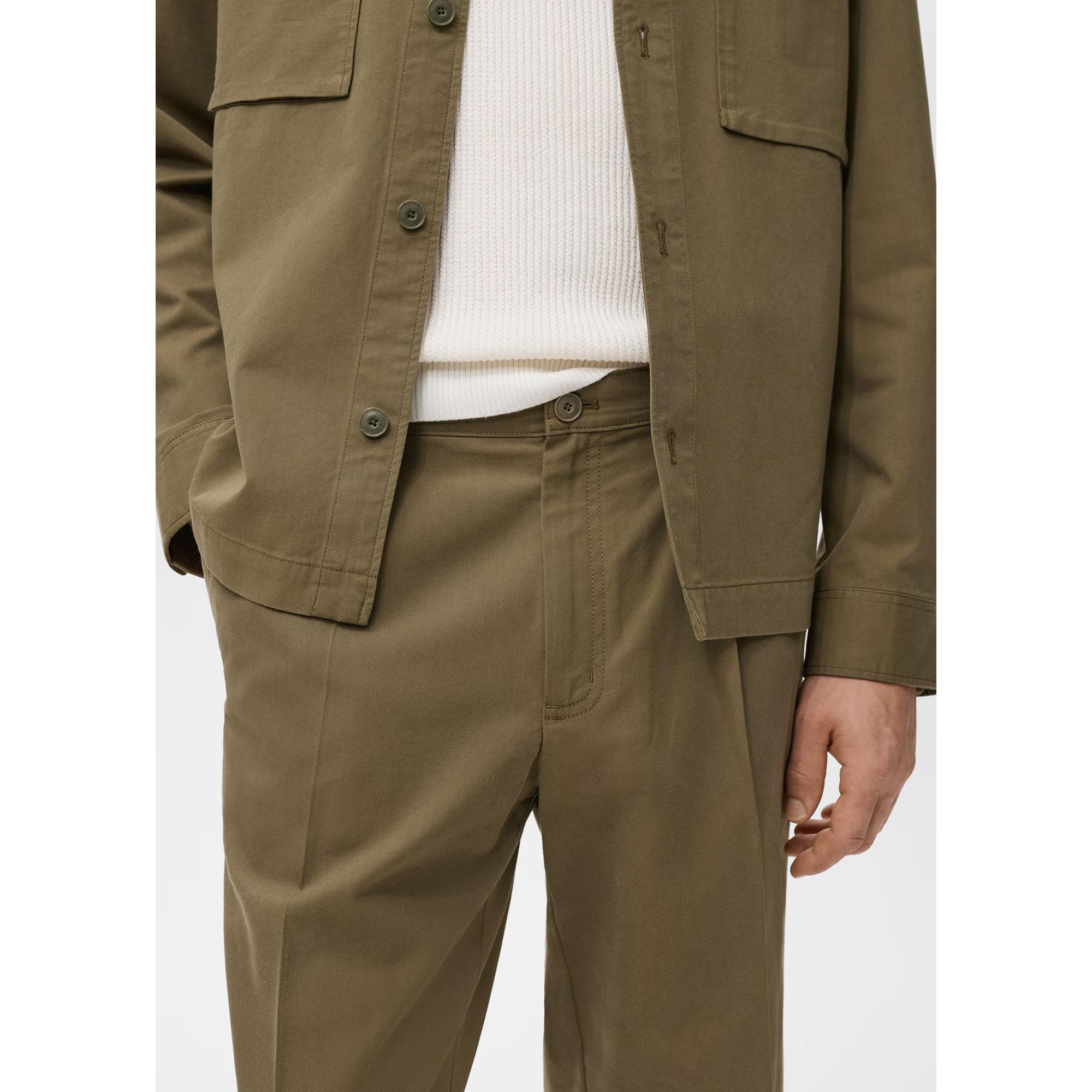 Mango Man Pantalon Plissé Coupe Droite  