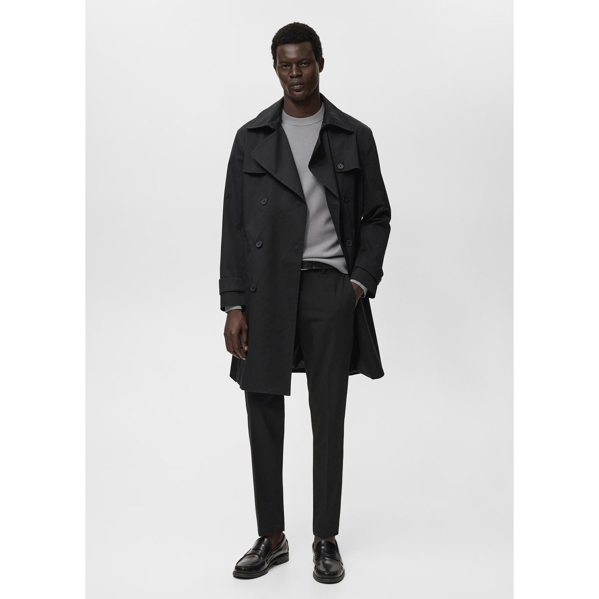 Mango Man Doppelreihiger Trenchcoat  