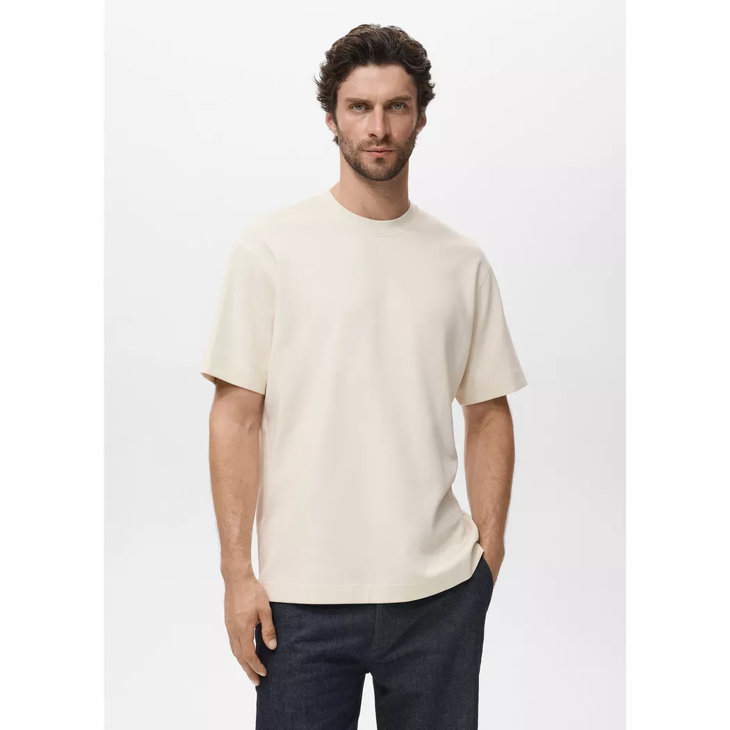 Mango Man - T-Shirt, für Herren, Hellbraun, Größe L