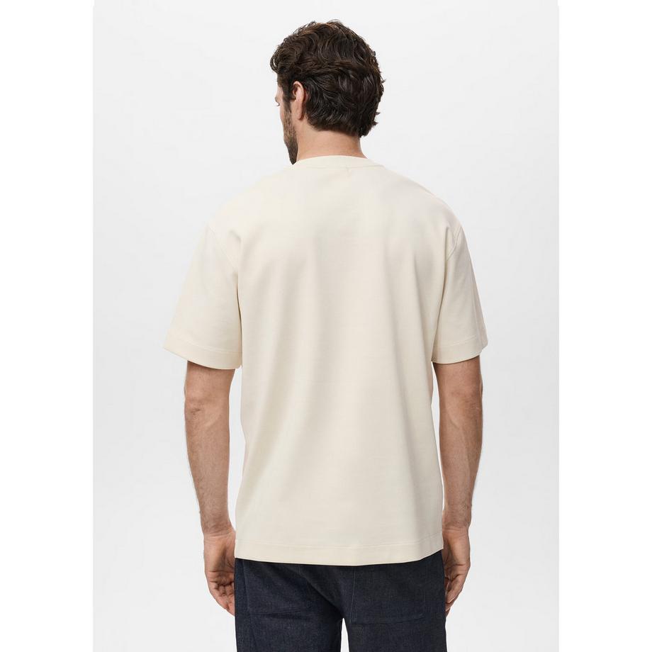 Mango Man Relaxed Fit Kurzarm T-Shirt  