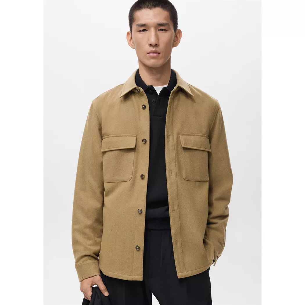 Mango Man - Jacke, für Herren, Braun, Größe L 3